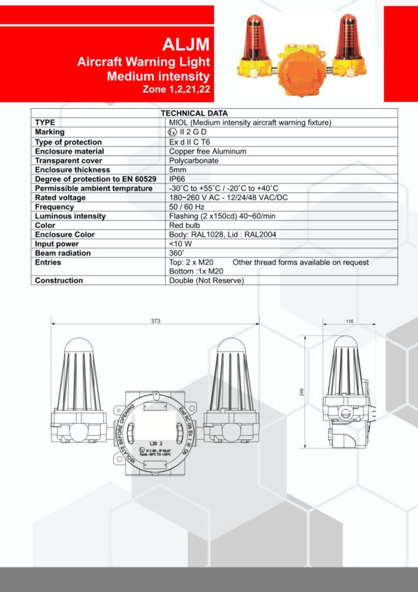 ALJM Aircraft Warning Light - Image 2